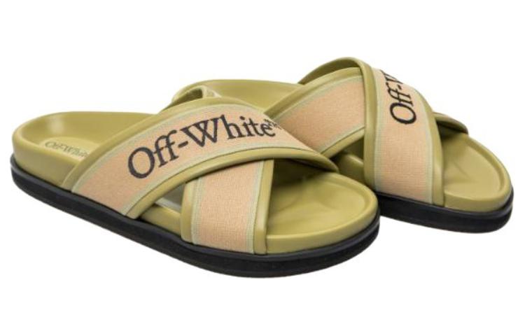 Off-White Slide 'Green Leather' 圖 3
