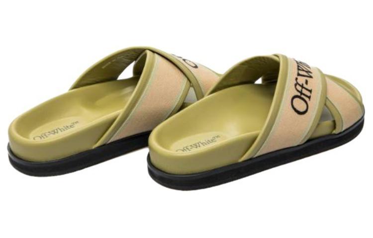 Off-White Slide 'Green Leather' 圖 4