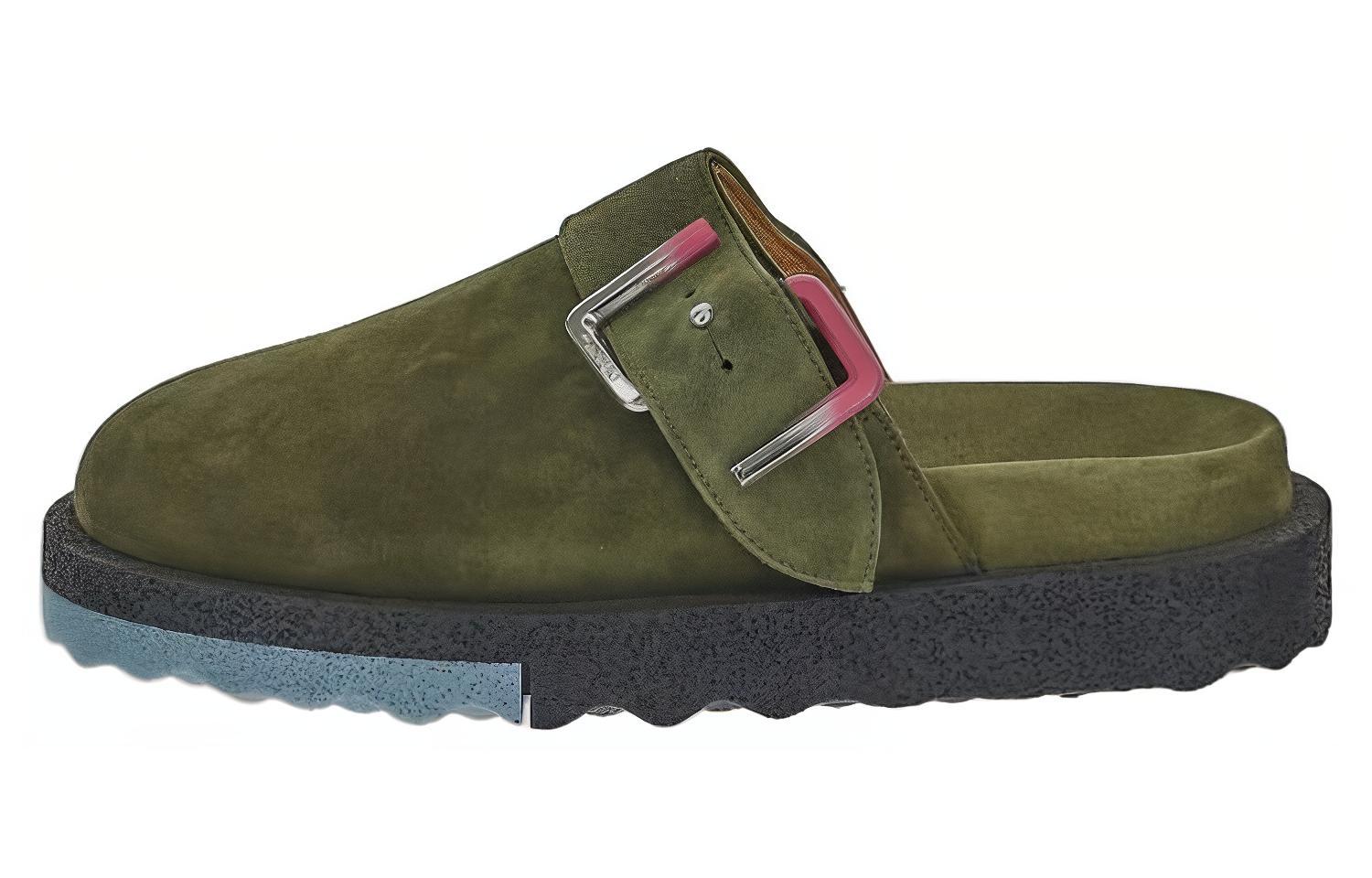 Off-White Slide 'Green Velvet'