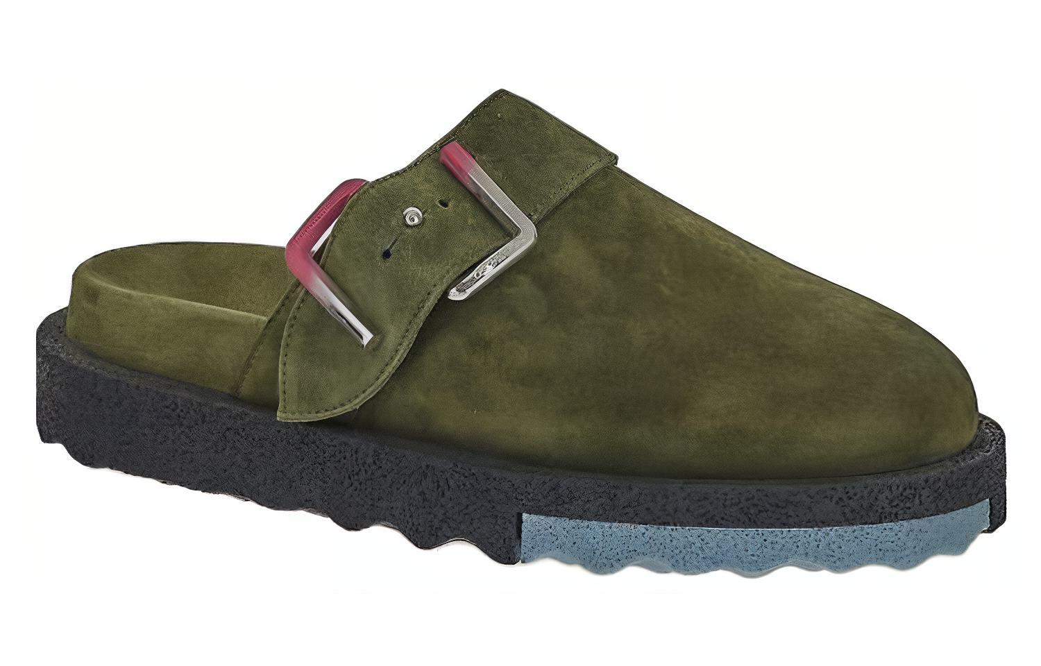 Off-White Slide 'Green Velvet' 圖 2