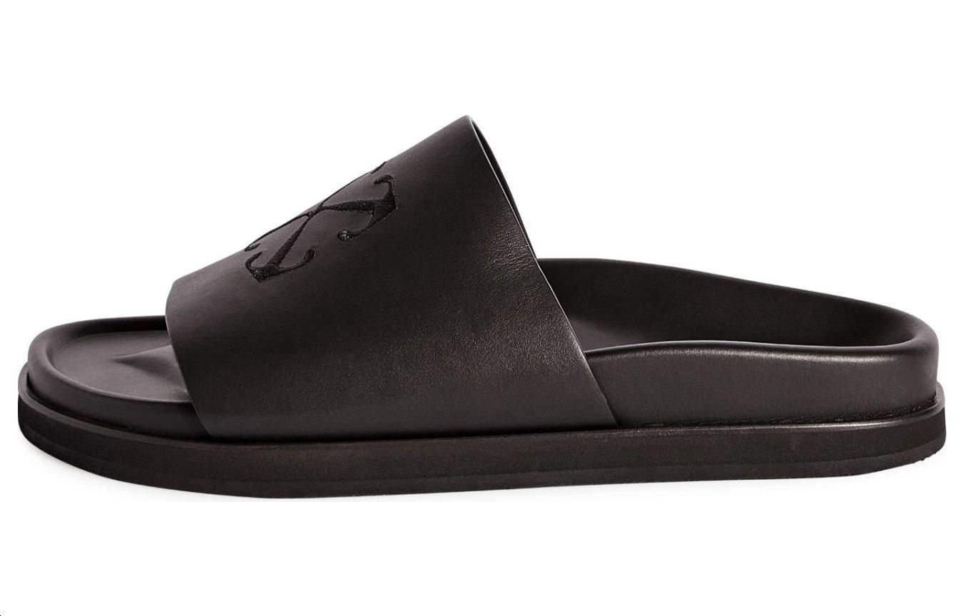 Off-White Slide Sandal 'Black Leather'