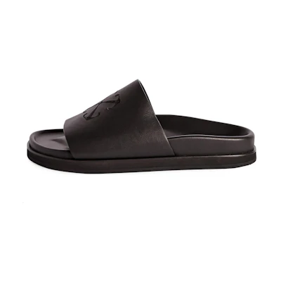 Off-White Slide Sandal 'Black Leather'