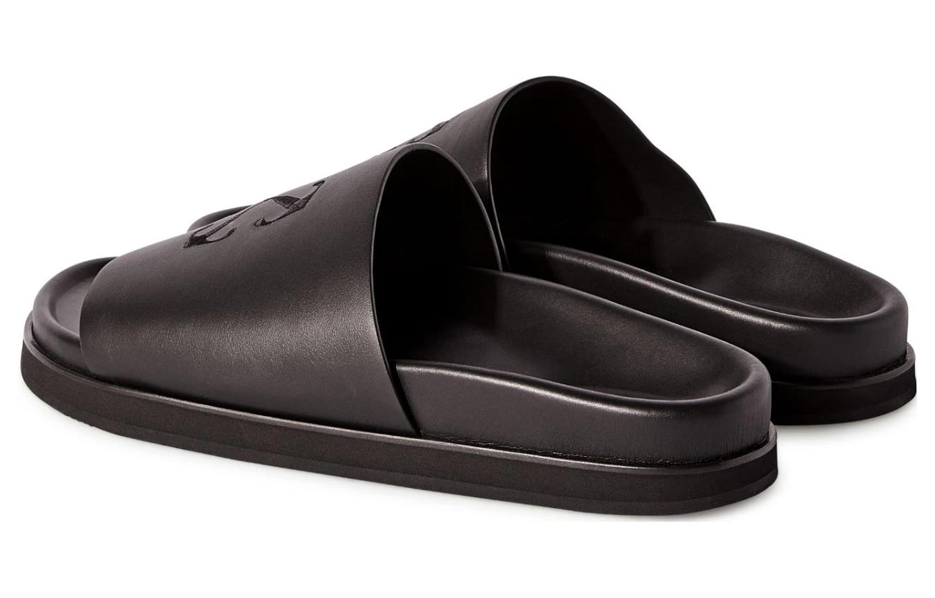 Off-White Slide Sandal 'Black Leather' 圖 3