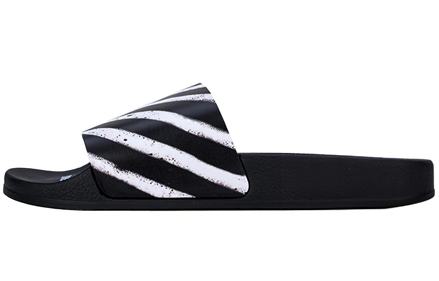 Off-White Sliders 'Graffiti - Black White' OMIA088E19C220511001