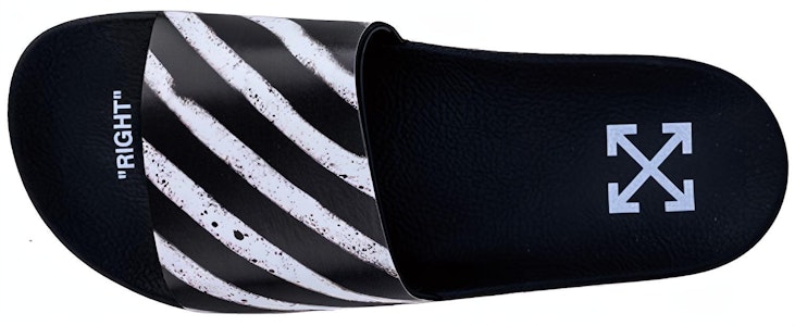 Selipar Off-White 'Grafiti - Hitam Putih' OMIA088E19C220511001 Lookbook Selipar Off-White 'Grafiti - Hitam Putih' OMIA088E19C220511001