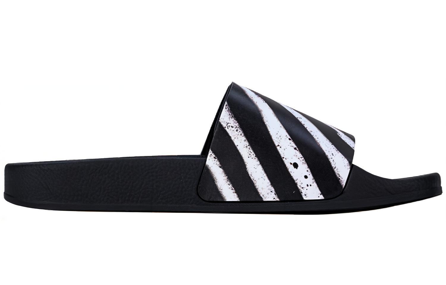Lookbook Off-White Sliders ''Graffiti - Zwart Wit'' OMIA088E19C220511001