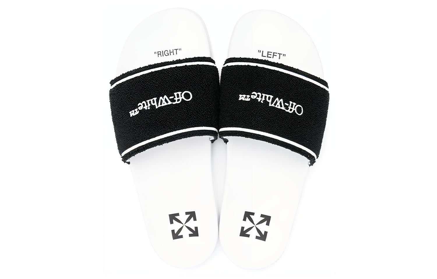 Off-White Sliders 'Towel - White Black' 圖 5