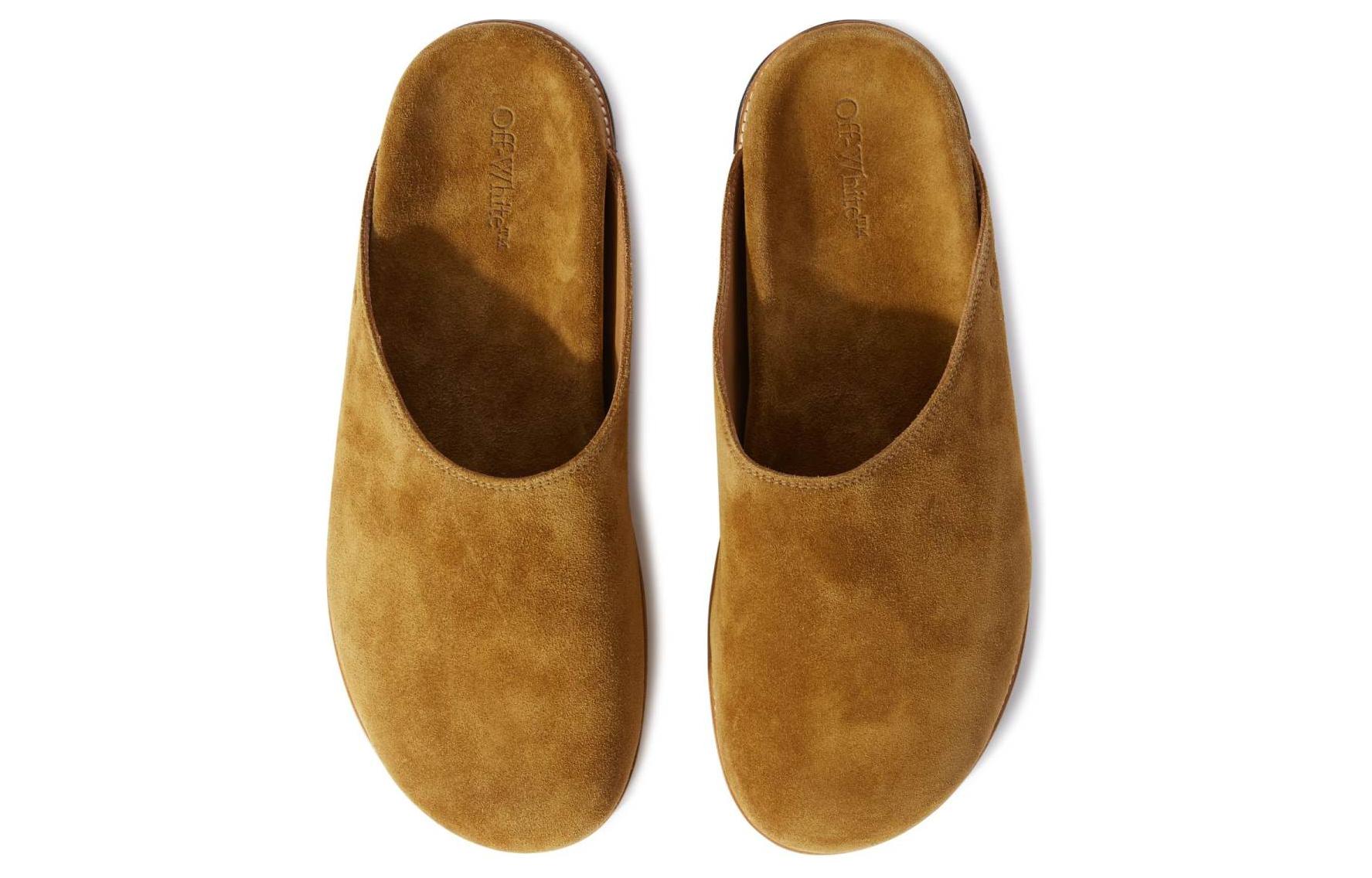 Off-White Slides 'Brown Velour' 圖 4