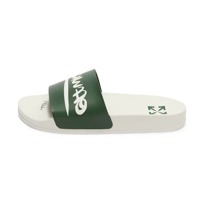 Off-White Slides 'Green Logo'