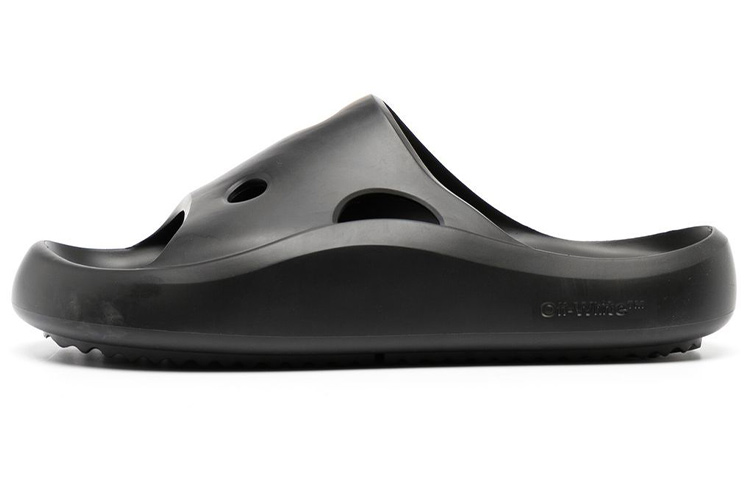Off-White Slides 'Meteor Shower Cut-Out Black'