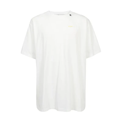 Off-White Slim Fit Acrylic Arrows S/S T-Shirt White/Yellow