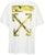 Off-White Slim Fit Acrylic Arrows S/S T-Shirt White/Yellow