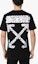 Shop Off-White Slim Fit Airport Tape T-Shirt Black