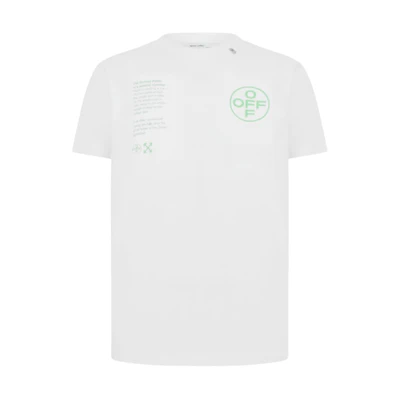 Off-White Slim Fit Arch Shapes T-Shirt White/Green