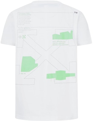 Off-White Slim Fit Arch Shapes T-Shirt White/Green Order Off-White Slim Fit Arch Shapes T-Shirt White/Green