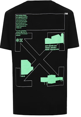 Off-White Slim Fit Arch Shapes Tee Black/Green Order Off-White Slim Fit Arch Shapes Tee Black/Green