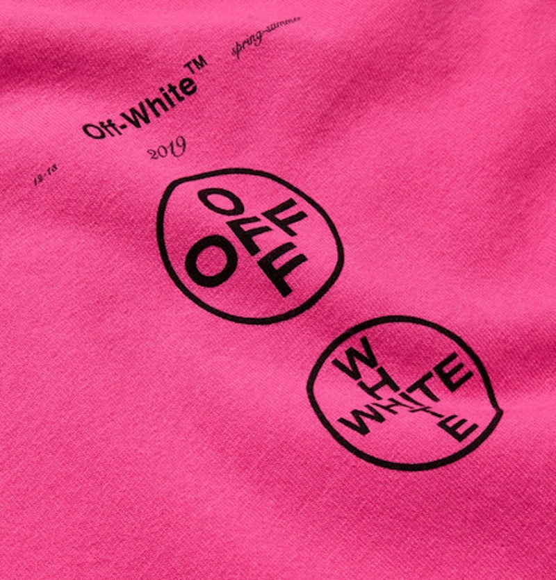 Off-White Slim Fit Boat Print T-Shirt Pink/Black 圖 3