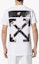 Lookbook Off-White Kaos Slim Fit Caravaggio Arrows Putih/Multicolor OMAA027S201850040188