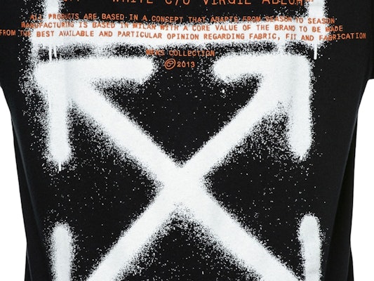Off-White Slim Fit Cartoon Golden Ratio Tee Black/White Lookbook Off-White Slim Fit Cartoon Golden Ratio Tee Black/White
