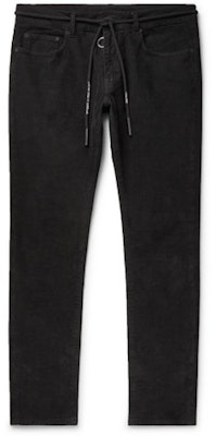 Pantalones Slim Fit de Pana Negra Off-White Buy Pantalones Slim Fit de Pana Negra Off-White