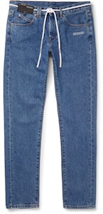 Off-White 纖細剪裁牛仔褲 藍色 Buy Off-White 纖細剪裁牛仔褲 藍色