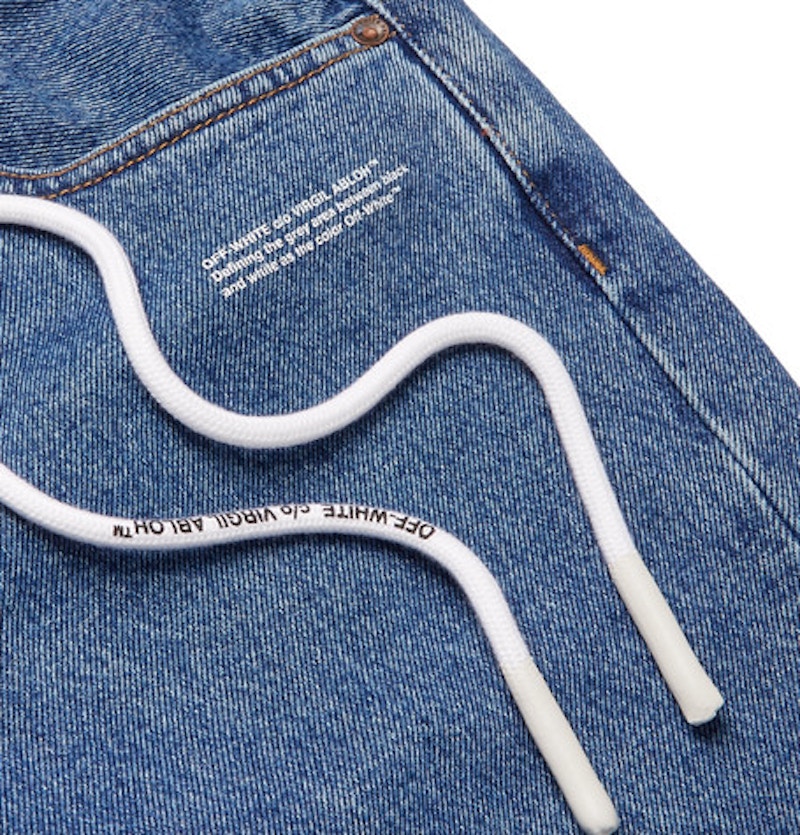 Lookbook Off-White Slim Fit Vaqueros de Mezclilla Azules