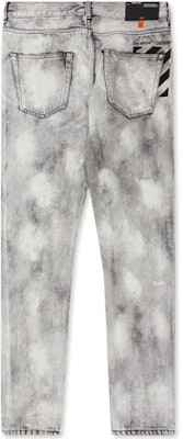 Off-White Slim Fit Denim Jeans Dark Grey/Washed Black Order Off-White Slim Fit Denim Jeans Dark Grey/Washed Black