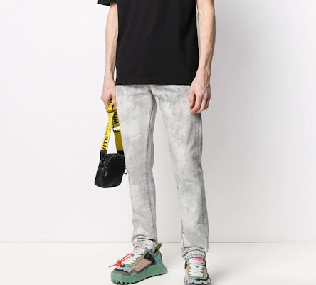 Off-White Slim Fit Denim Jeans Dark Grey/Washed Black Purchase Off-White Slim Fit Denim Jeans Dark Grey/Washed Black