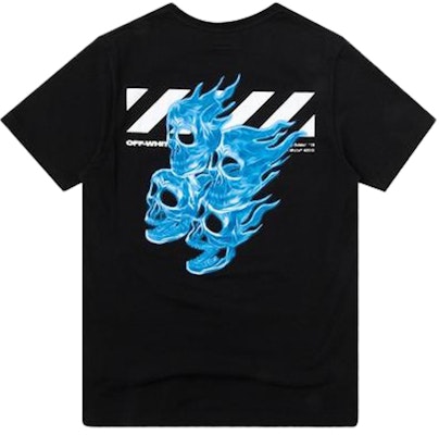 Off-White Slim Fit Diag Skulls T-Shirt Black/Multicolor Order Off-White Slim Fit Diag Skulls T-Shirt Black/Multicolor