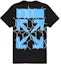 Order 黑藍色 Off-White 修身款柵欄箭頭T恤