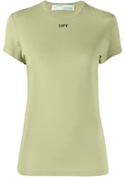 Off-White Slim Fit OFF Logo T-shirt Light Green Off-White Slim Fit OFF Logo T-shirt Light Green