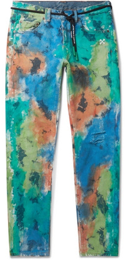 off-white-slim-fit-painted-distressed-denim-jeans-multicolor