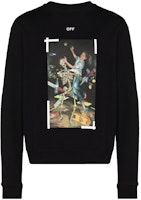 OFF-WHITE Slim Fit Pascal Crewneck Sweatshirt Black/White OFF-WHITE Slim Fit Pascal Crewneck Sweatshirt Black/White