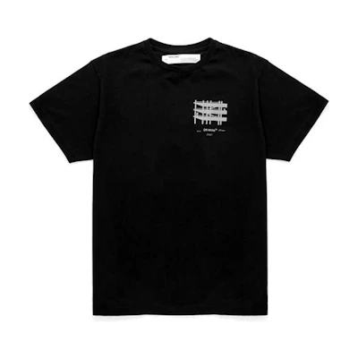 Off-White Slim Fit Reflective Industrial T-Shirt Black/Grey