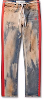 Off-White Slim fit Side Striped Bleached Denim Jeans Multicolor Off-White Slim fit Side Striped Bleached Denim Jeans Multicolor