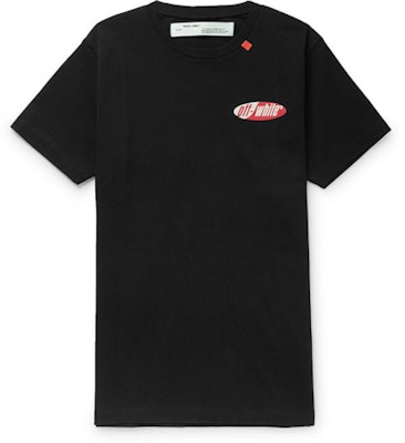 Off-White Slim Fit Split Logo Print Tee Black/White/Red Buy Off-White Slim Fit Split Logo Print Tee Black/White/Red