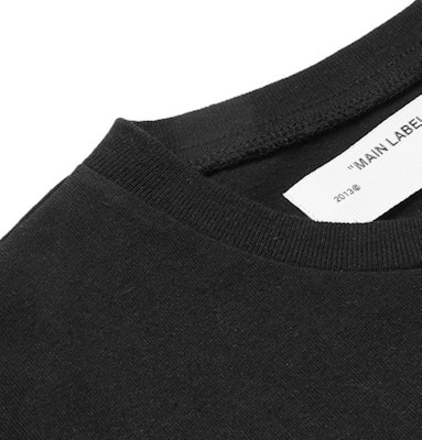 Off-White Slim Fit Split Logo Print Tee Black/White/Red Lookbook Off-White Slim Fit Split Logo Print Tee Black/White/Red