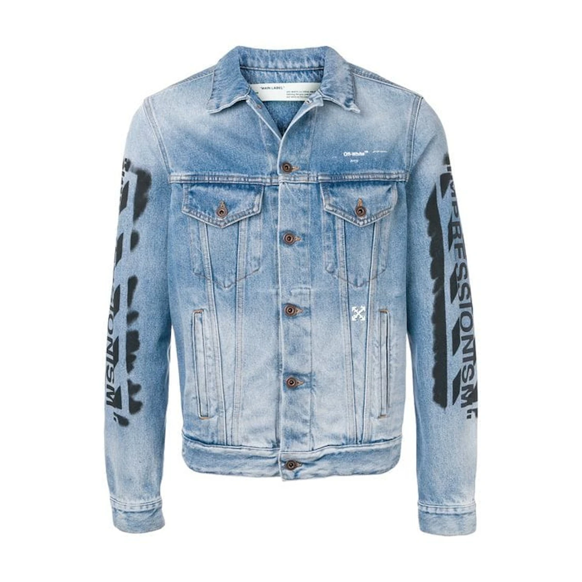 オフホワイト ブリーチデニムジャケット (Ofuhowaito Burīchidenimu オフホワイト ブリーチデニムジャケット (Ofuhowaito Burīchidenimu