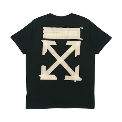 Off-White Slim Fit Tape Arrows Tee Black/Beige