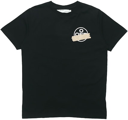 Off-White Slim Fit Tape Arrows Tee Black/Beige Order Off-White Slim Fit Tape Arrows Tee Black/Beige