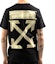 Shop Off-White Slim Fit Tape Arrows Tee Black/Beige