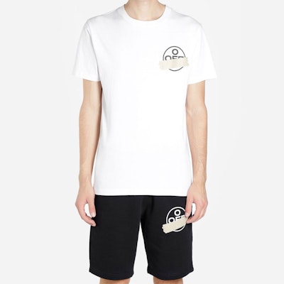 Off-White Slim Fit Tape Arrows Tee White/Beige Lookbook Off-White Slim Fit Tape Arrows Tee White/Beige
