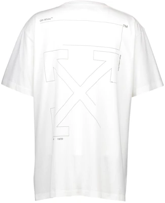 Off-White 修身款未完成 T 恤 白色/銀色 Order Off-White 修身款未完成 T 恤 白色/銀色