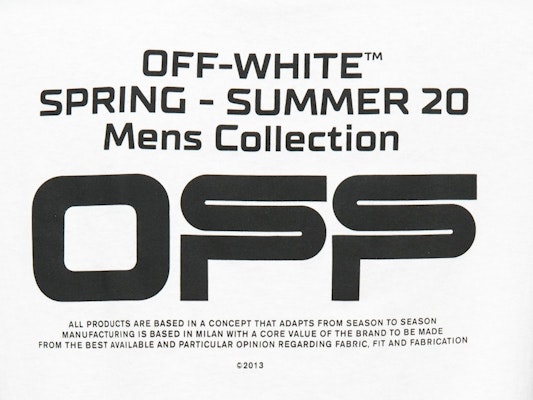 Off-White Slim Fit Wavy Line T-Shirt White/Black Lookbook Off-White Slim Fit Wavy Line T-Shirt White/Black