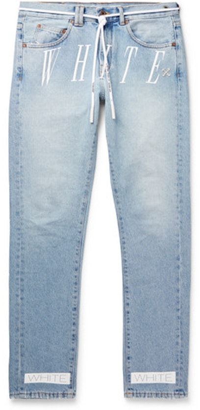 off-white-slim-logo-bleached-denim-jeans-light-blue-white