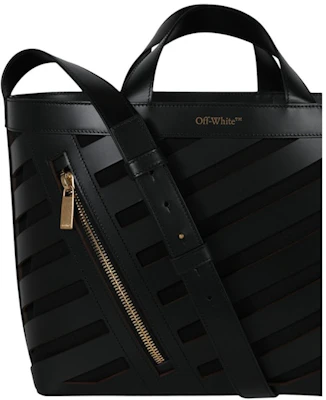 OFF-WHITE Tas Hitam Cut-Out Kecil Diag Lookbook OFF-WHITE Tas Hitam Cut-Out Kecil Diag