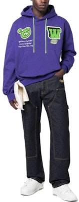 OFF-WHITE 男士高腰修身牛仔裤 深蓝色 刺绣标志 OMYA168S23DEN0024818 Shop OFF-WHITE 男士高腰修身牛仔裤 深蓝色 刺绣标志 OMYA168S23DEN0024818