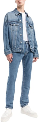 OFF-WHITE Seluar Jeans Biru Muda Lelaki Fit Lurus Koleksi Musim Luruh. OMYA102C99DEN0064901 Lookbook OFF-WHITE Seluar Jeans Biru Muda Lelaki Fit Lurus Koleksi Musim Luruh. OMYA102C99DEN0064901