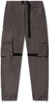 オフホワイト ロゴ入りストライプ ワークパンツ リードグレー メンズルーズフィット OMCF031S23FAB0020710 Order オフホワイト ロゴ入りストライプ ワークパンツ リードグレー メンズルーズフィット OMCF031S23FAB0020710