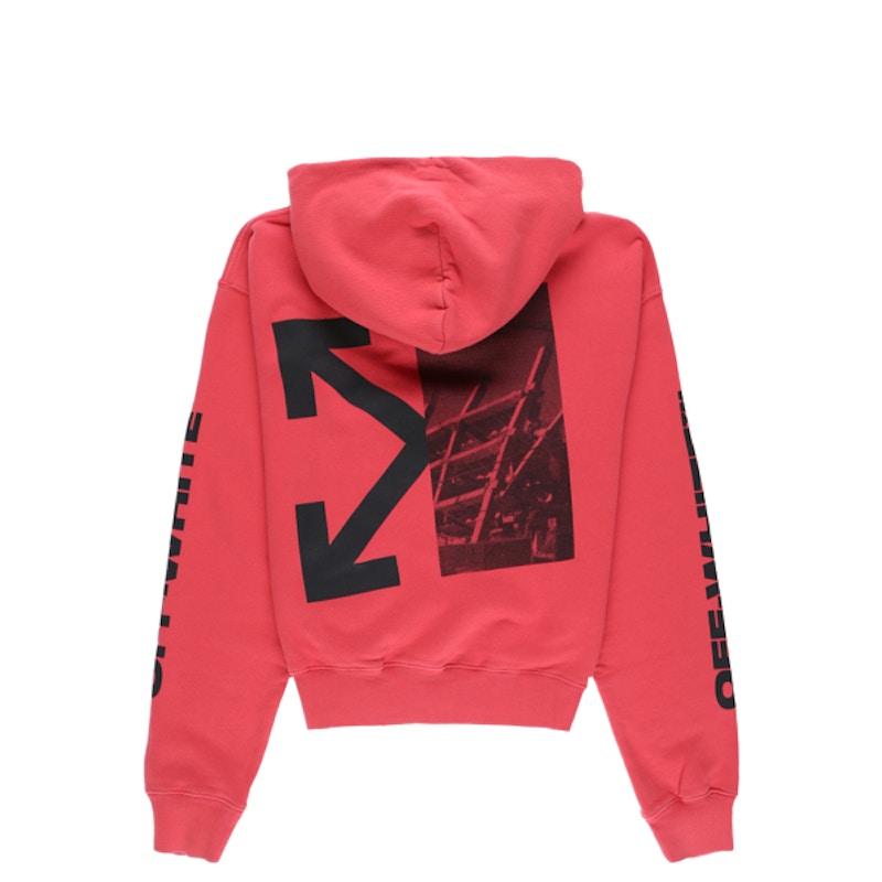 Off-White Splitted Arrows Hoodie Red/Black 圖 2
